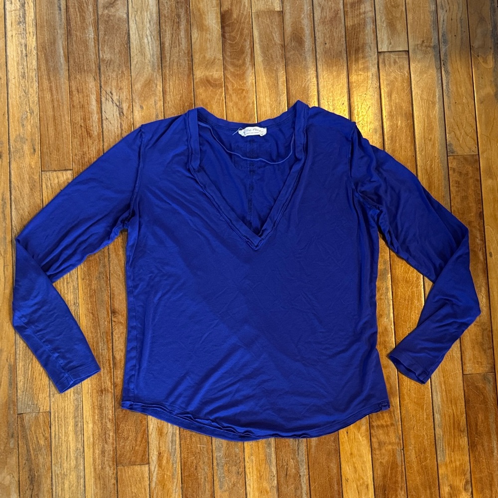 We the Free Royal Blue V-Neck